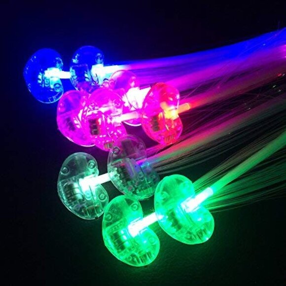 LED Light Up Hair Clips 30 Pack Glow in the Dark Party Accessories Women Girls - Picture 6 of 7